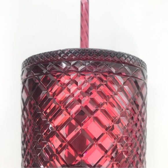 Starbucks Dining Holiday 2022 Jeweled Merlot Red 24 0z. Venti Cold Cup Tumbler - Picture 4 of 13